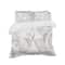 Designart 'White Crumpled Abstract' Scandinavian Bedding Set - Duvet Cover & Shams